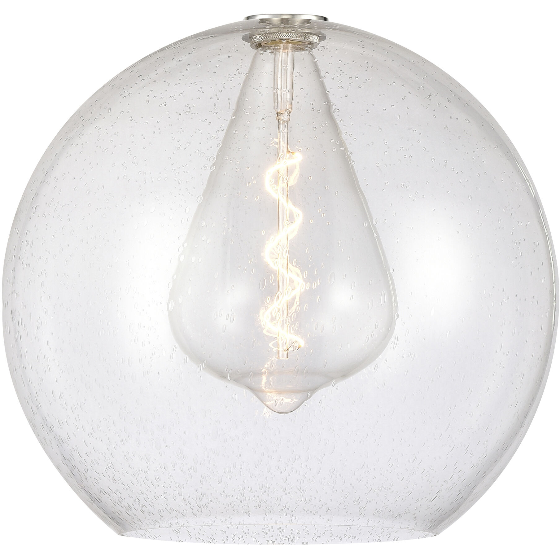 Ballston Athens 1 Light 15.75 inch Brushed Satin Nickel Pendant Ceiling Light in Incandescent, Seedy